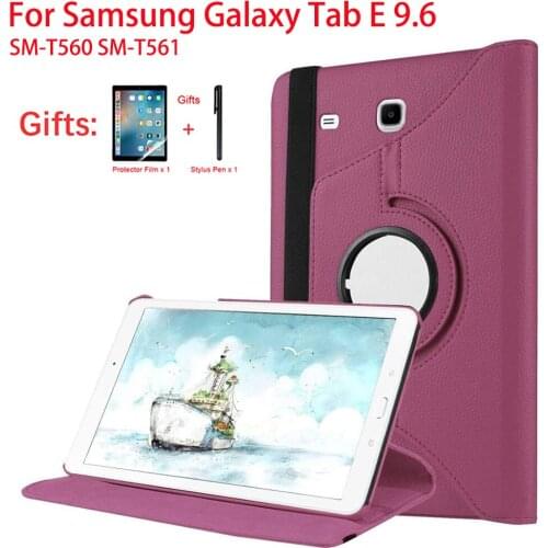 360 Rotating Tab E 9.6 Case PU Leather Stand Cover for Samsung Galaxy Tab E 9.6 SM-T560 SM-T561 Tablet Coque Funda Case Cover