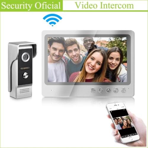 9 Inches Villa IP Villa Video Intercom System IOS Android APP Doorbell Camera Waterproof Night Vision WIFI Remote Unlock Control