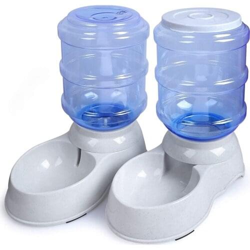 Automatic Self-Dispensing Pet Feeder and Water Dispenser Premium Quality Self-Dispensing Gravity 3.5 Liters 1 Gallon