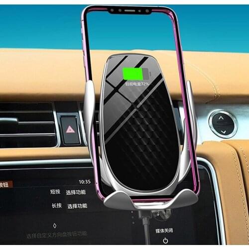 15W Car Wireless Charger Automatic Clamp Smart Sensor Holder For iPhone XS Max Samsung Fast Charger Phone Holder in air vent LN