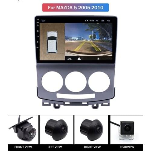 Car DVD Multimedia Player For MAZDA 5 2005 -2010 Car Radios GPS Navigation And 360 panoramic imaging system combined into one