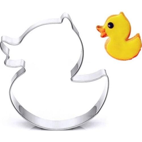 APRICOT Animal Duck Shape Cookie Cutter 3D Stainless Steel Biscuit Baking Mold Fondant Cake Decorating Tools