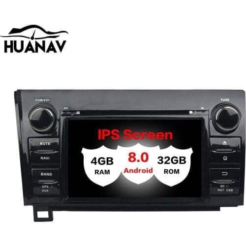 HUANVA Android8.0 DVD Player Radio GPS navigation For Toyota Sequoia /Tundra 2010-2012 Audio maps 8-CORE 4+32GB 4G Recorder tape