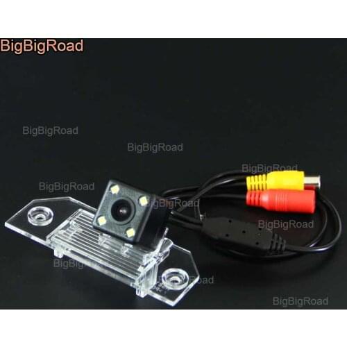 BigBigRoad For Skoda Octavia Laura 2008 2009 2010 2011 2012 Car Rear View Reverse Backup Camera Night Vision CCD parking camera