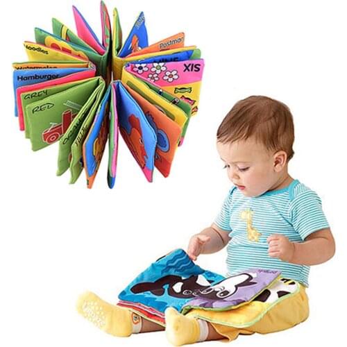 Infant Baby Children Kids Intelligence Development Cloth Book Cognize Book Toys