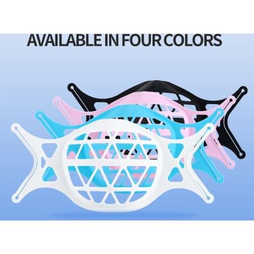 Mask Bracket Food Grade Silicone Nose Mouth Support Breathing Assist Inner Cushion Bracket 3D Mask Breathable Holder 4 Colors