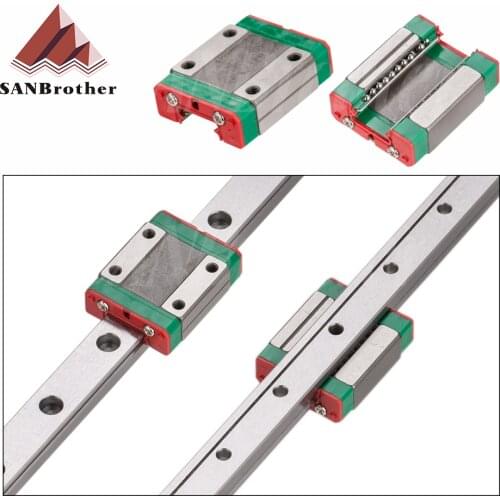 MGN MGN7 MGN12 MGN15 MGN9 300 350 400 450 500 600 800mm miniature linear rail slide 1pc MGN12 linear guide+1pc MGN12H carriage