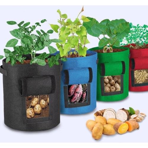 4 Colors Potato Planting Bag Growth Bag Home Garden Greenhouse Vegetable Planting Bag Moisturizing Jardin Seedling Pot
