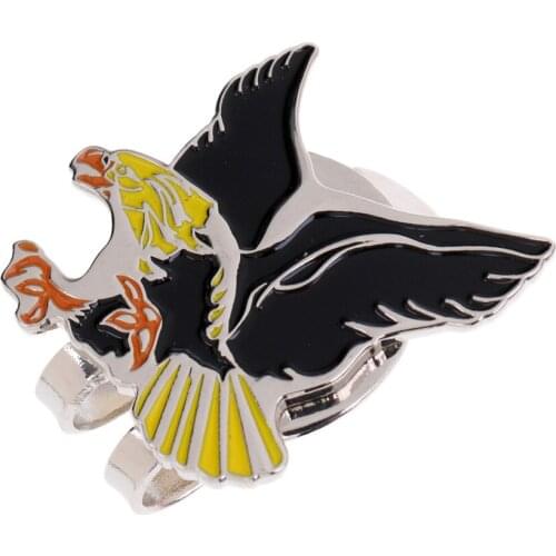 Alloy Eagle Golf Ball Marker with Hat Clip Golfer Gift Hat Decor