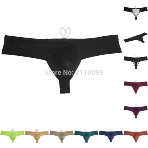 Mens Pouch Bulge Bikini Cheeky Swimwear Briefs Swim Trunks Underwear
