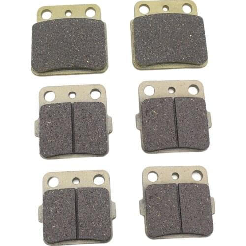 6 Pieces Front and Rear Brake Pads Set Replacement fits for SUZUKI LTZ 400 2003-2012, Lightweight
