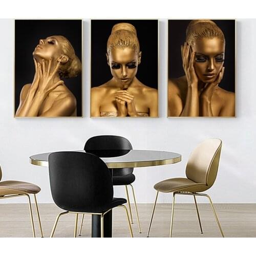 Wall Art Picture Contemplator Black African Nude Woman Oil Painting On Canvas Posters And Prints Sex And The City Poster