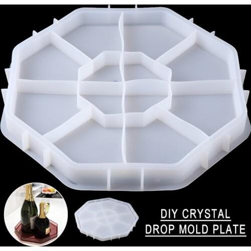 Newest Epoxy Storage Tray Fruit Plate Mold Resin Casting DIY Pallet Mould Translucent Molds DIY Decorative Home Ornaments