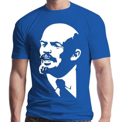 New 2021 Cool T-shirt Cotton T-shirt Soviet Russia Cccp Lenin Print T-Shirt Casual Male Short Sleeve O-neck Shirts Cool Streetwe