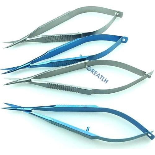 Ophthalmic Veterinary Capsule Membrane Scissors Castroviejo Corneal Scissors Titanium/stainles Steel Micro Scissors Instrument