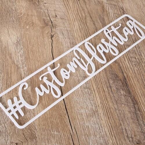 Personalized Sign, Wooden Sign, Unique Hashtag ,Custom Hashtag Sign Cutout , Personalized Hashtag Sign, Laser Cut Name Sign
