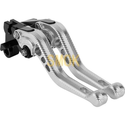 SMOK Brake Levers Motorcycle Parts 3D Anti-slip Clutch for Suzuki GZ250 2003 Adjustable CNC Aluminum Alloy Blue Red Gold Green