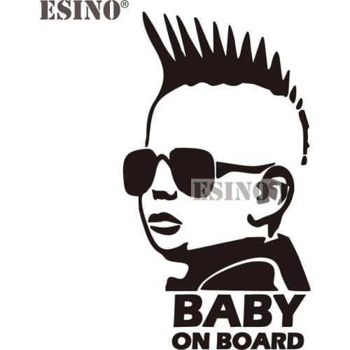 Car Styling Funny Lovely Cute Boy Baby on Board PVC 3D Carving Auto Decal Cartoon Car Sticker Bumper Body Decal Creative Vinyl