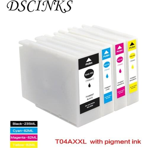 T04AXXL T04BXL T04A1 T04B1 compatible ink cartridge with pigment ink for Epson WorkForce Pro WF-C8190 C8690 C8610 printer
