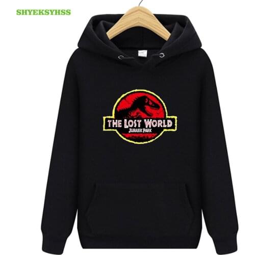Jurassic Park logo mens hoodies dinosaur series clothing hoodie boys hip hop science fiction adventure fashion sweatshirt