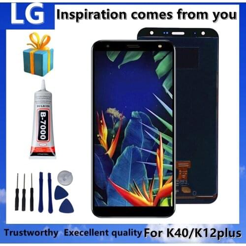 For LG K12 PLus Replacement Repair Parts,For LG K40 LCD Display Touch Screen Digitizer Assembly With Frame