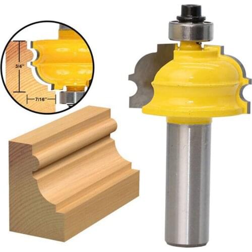 1PC 1/2" 12.7MM Shank Milling Cutter Wood Carving Architectural Molding Router Bit Line knife Woodworking cutter Tenon Cutter