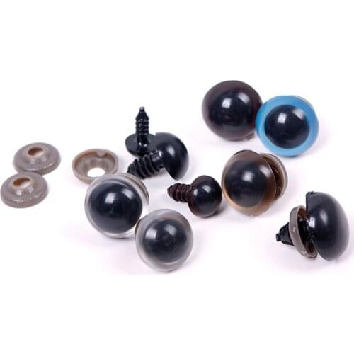 10 Pairs 2Bags High quality Cute Safety Eyes For Teddy Bear Stuffed Toys 10/12/14/16/18mm Plastic Snap Animal Dolls Gifts#57961