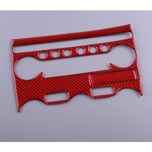 2Pcs AC Panel Frame Cover Trim Sticker Fit For Nissan 370Z 2009 2010 2011 2012 2013 2014 2015 2016 2017 2018 2019 2020