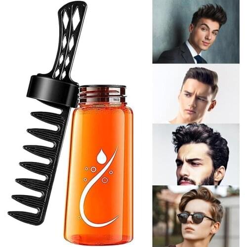 2-In-1 Men S Oil Head Styling Gel With Comb Hair Styling Cream Two-In-One Cream Oil Hair Cream Oil Hair Comb Back Hair Styling