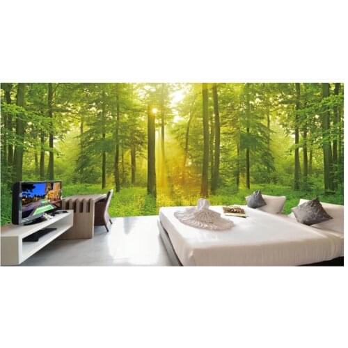 3D wall murals wallpaper custom picture mural wall paper 3D Animal HD forest full scene fresco background Wall 3d room decor