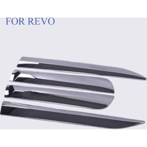 Accessories FIT For HILUX REVO 2015 2016 2017 Car Side ABS Door Molding Body Strip Streamer Protector Cover Kit Trim