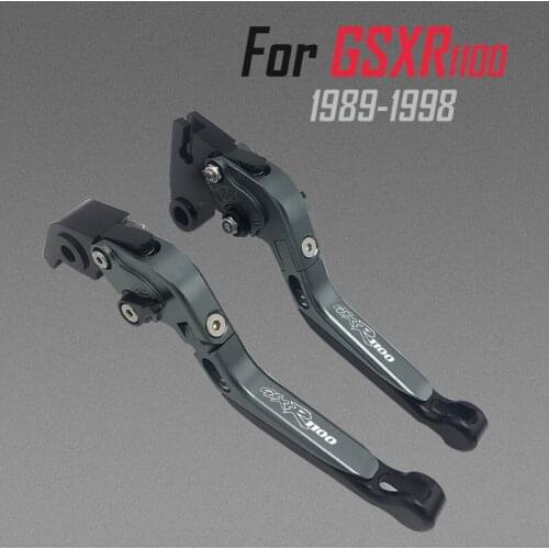 For SUZUKI GSXR1100 GSXR 1100 1989-1998 1997 1996 Motorcycle CNC Aluminum Adjustable Folding Extendable Brake Clutch Levers