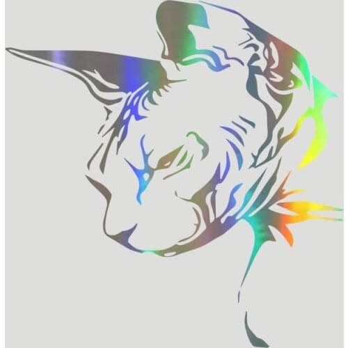20*20CM Car Sticker Sphynx Cat car windows sticker reflective waterproof cool decals for mazda toyota honda bmw