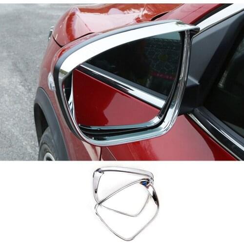 For Nissan Qashqai J11 2014 2015 2016 2017 2018 2019 2020Car Rearview Mirror Covers Rain Eyebrow Frame Exterior Auto Accessories