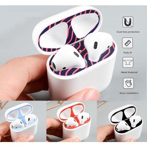 Wireless Bluetooth Headset Charging Box Cover Stickers Film for Apple Airpods