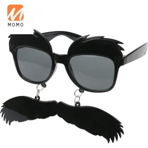 Bearded Thick Eyebrows Funny Glasses Personalized Cartoon Shape Funny Props Holiday Party