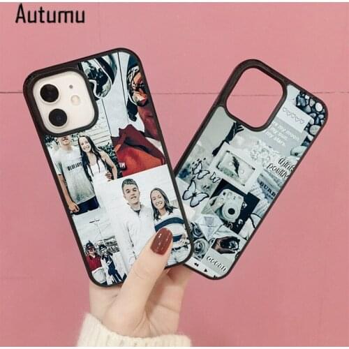 Phone Case for iPhone 12 mini X XS XR 11 Pro Max SE 2020 5 6S 7 8 Plus Samsung Galaxy S8 S9 S10 S20 S21 Aesthetic Photo Collage