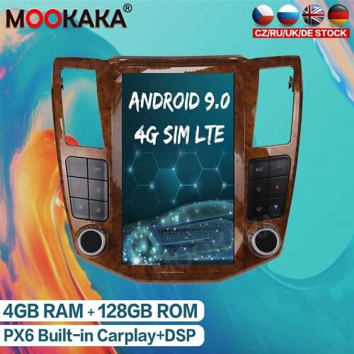 For Lexus RX300 Android 9 128GB Radio RX330 RX350 RX400H 2004 - 2007 Multimedia Car Autoradio player GPS Navigation Tesla Screen
