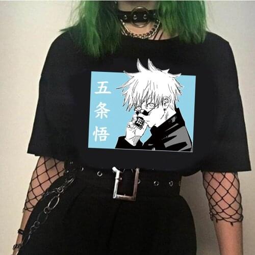 Anime T-Shirts Men Women Tee Shirts Jujutsu Kaisen Graphic Harajuku Shirt Tops
