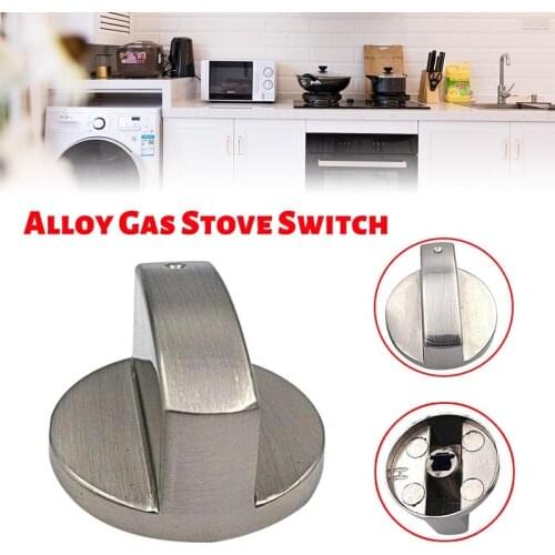 Gas Stove Ignition Wwitch Button Knob Stove accessories Embedded Stove Brushed Metal