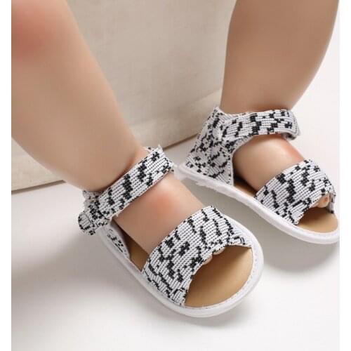 Summer Baby Shoes Toddler Newborn Baby Girls Buckle Strap Bow Soft Crib Shoes Cotton Sneakers 0-18 Months