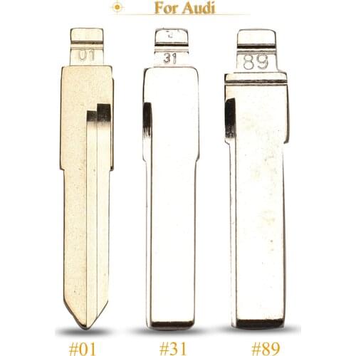 Kutery #01 #31 #89 Remote Key Blade For Kia Rio For Audi 100 Gol B4 A2 A3 A4 A6 A6L A8 S5 Q7 TT Uncut Key Blank