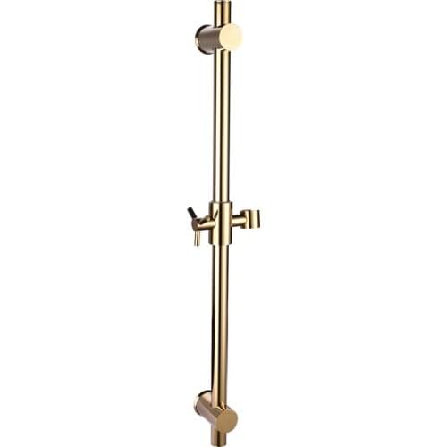 Copper gold-plated shower lift frame, golden shower bracket, bathroom lift rod, shower rod, adjustable shower head