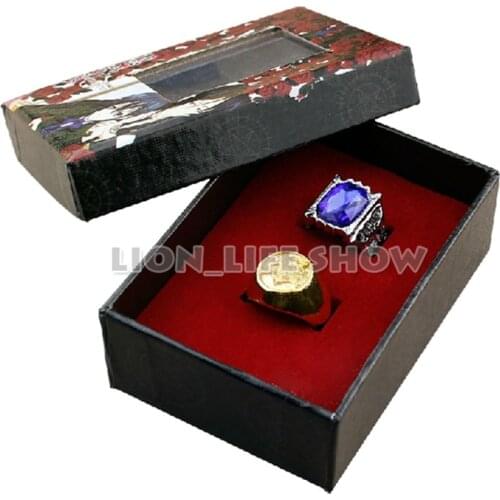 Black butler Kuroshitsuji Ciel Phantomhive Cosplay 2 Ring Set