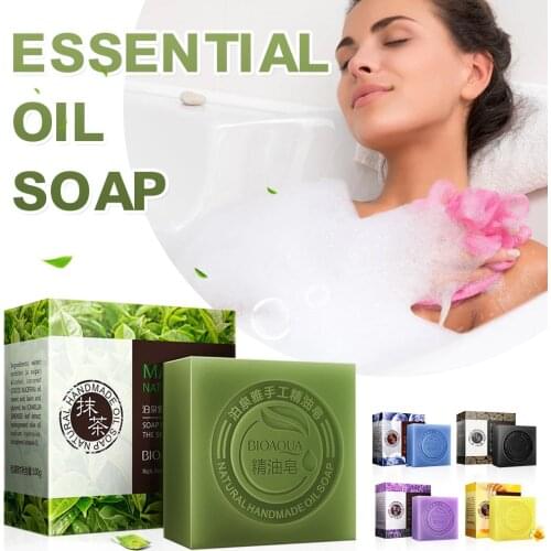 Natural Handmade Soap Bar Bamboo Charcoal Cleansing Soap for Whitening Skin Moisturizer for Face Hair Body