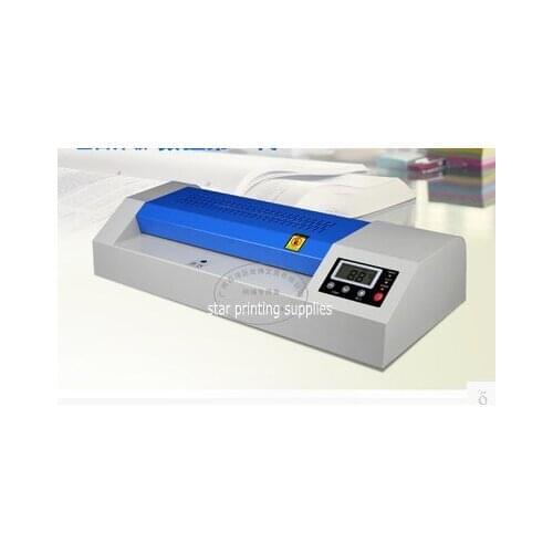 2021 New Hot Roll and Cold Roll Laminator 320mm Laminating Machine with LED Control Board and 4 pcs Rubber Rollers