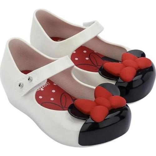 2021 New Suumer original Mini melissa jelly shoes princess bow cat ear mini shoes Kids Girl fashion summer beach sandals HMI037