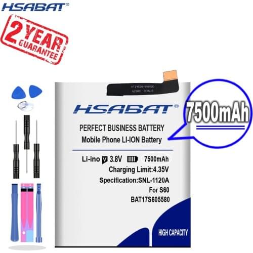 New Arrival [ HSABAT ] 7500mAh BAT17M15580&BAT17S605580 Replacement Battery for DOOGEE S60