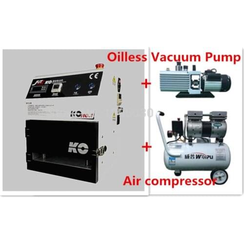 OCA Vacuum Laminating Machine + Air Compressor + Oilless Vacuum Pump For LCD Display Screen Of Phone Repair /Refurbish