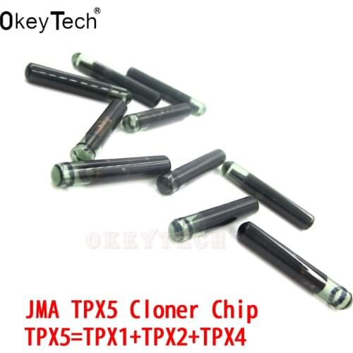 OkeyTech Original JMA TPX5 cloner chip car key for TPX5 transponder Glass Auto chips key 3 in1 3in1 REPLACEMENT TPX1 TPX2 TPX4